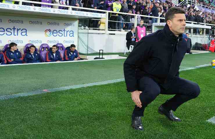 Thiago Motta sulle ginocchia