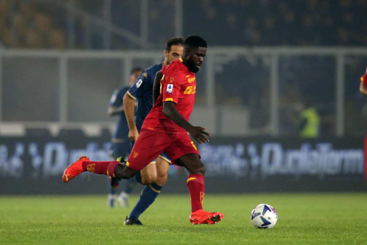 Umtiti durante una partita