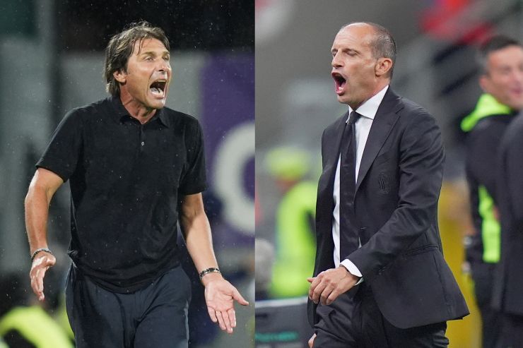 Allegri e Conte in attesa di Milan-Napoli