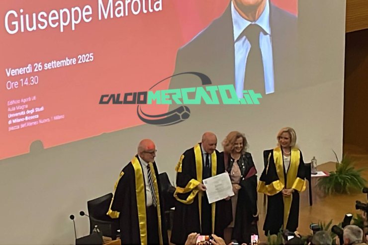 Marotta riceve la Laurea Honoris Causa