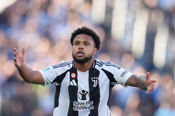 McKennie durante una partita della Juve