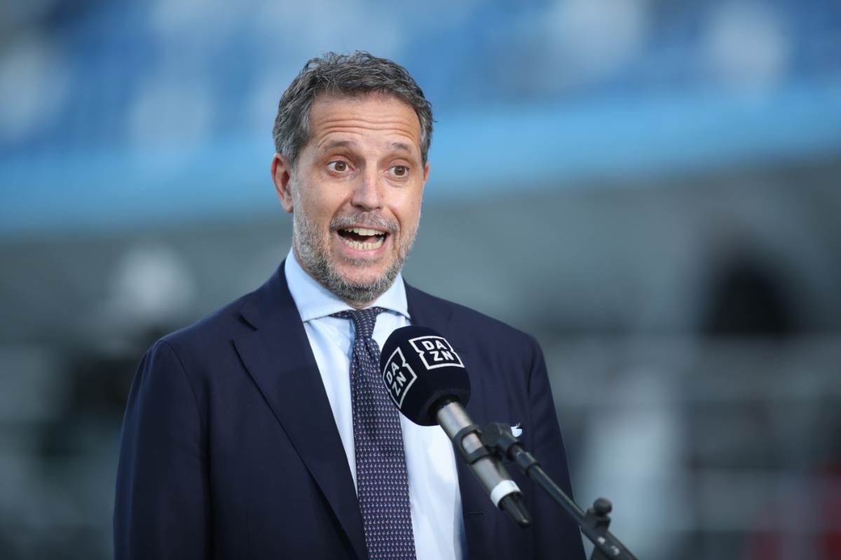 fabio paratici al microfono di dazn