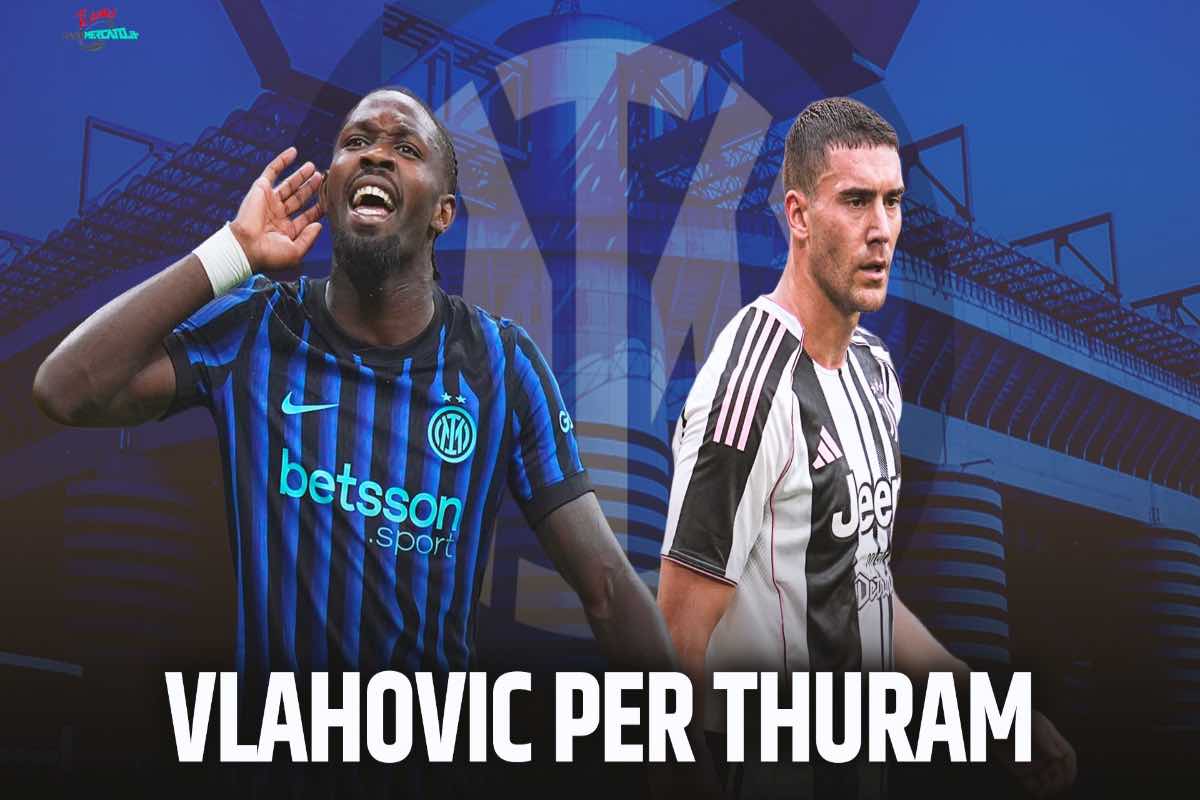 Vlahovic all'Inter: l'intreccio con Thuram