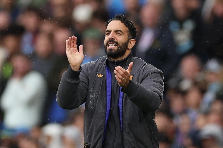 Amorim durante una partita del Manchester United