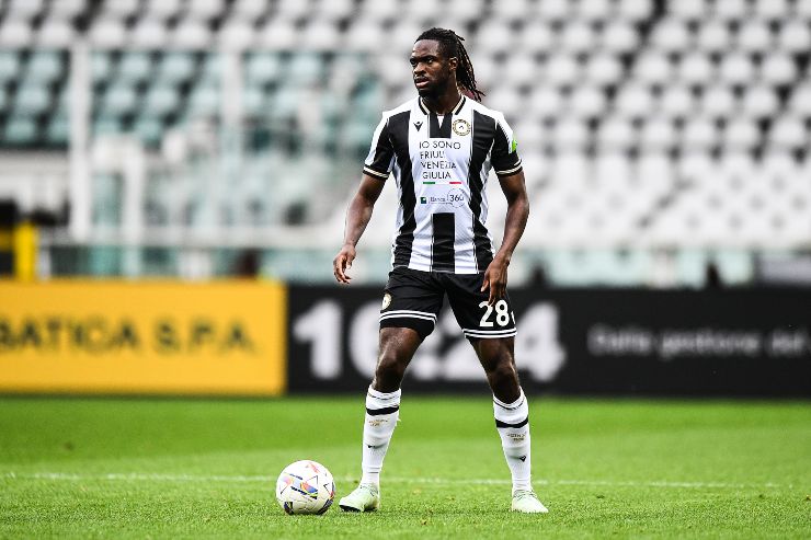 Solet in azione con l'Udinese