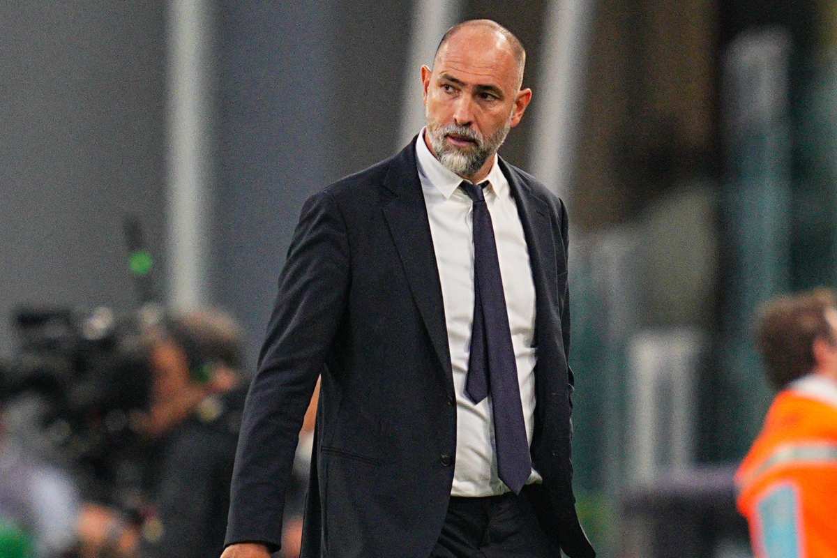 Tudor durante una partita della Juve