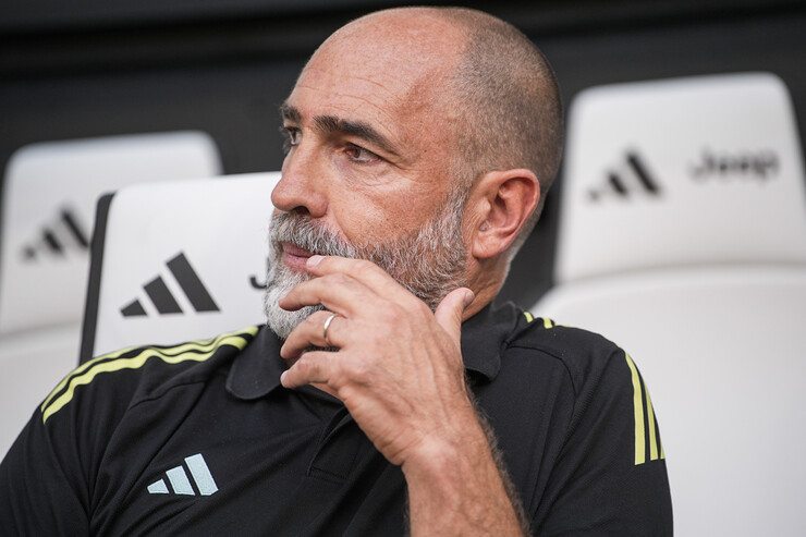 Tudor prima di una partita della Juventus