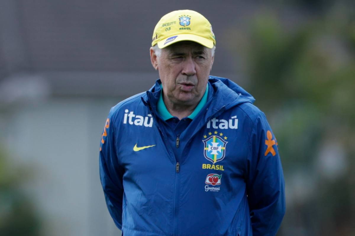 Ancelotti in allenamento