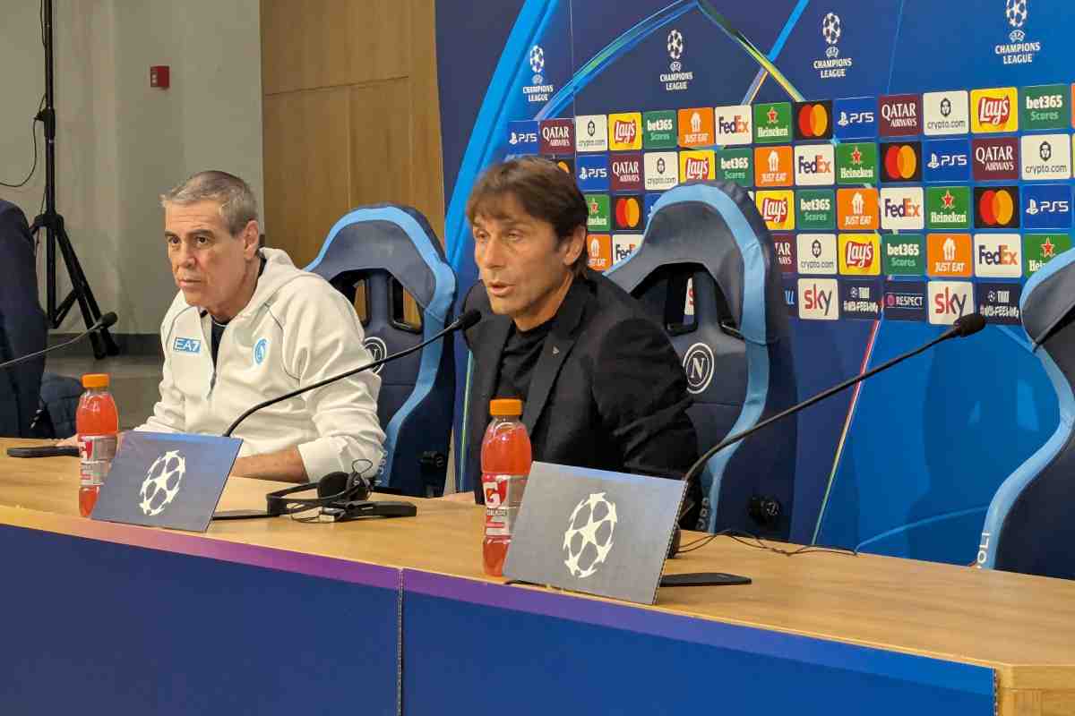 Antonio Conte si sfoga in conferenza stampa alla vigilia di Napoli-Eintracht