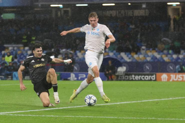 Hojlund in Napoli-Qarabag