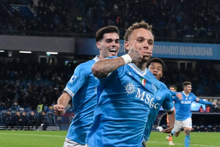 L'esultanza di Noa Lang