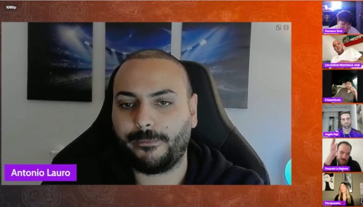 Antonio Lauro a calciosub