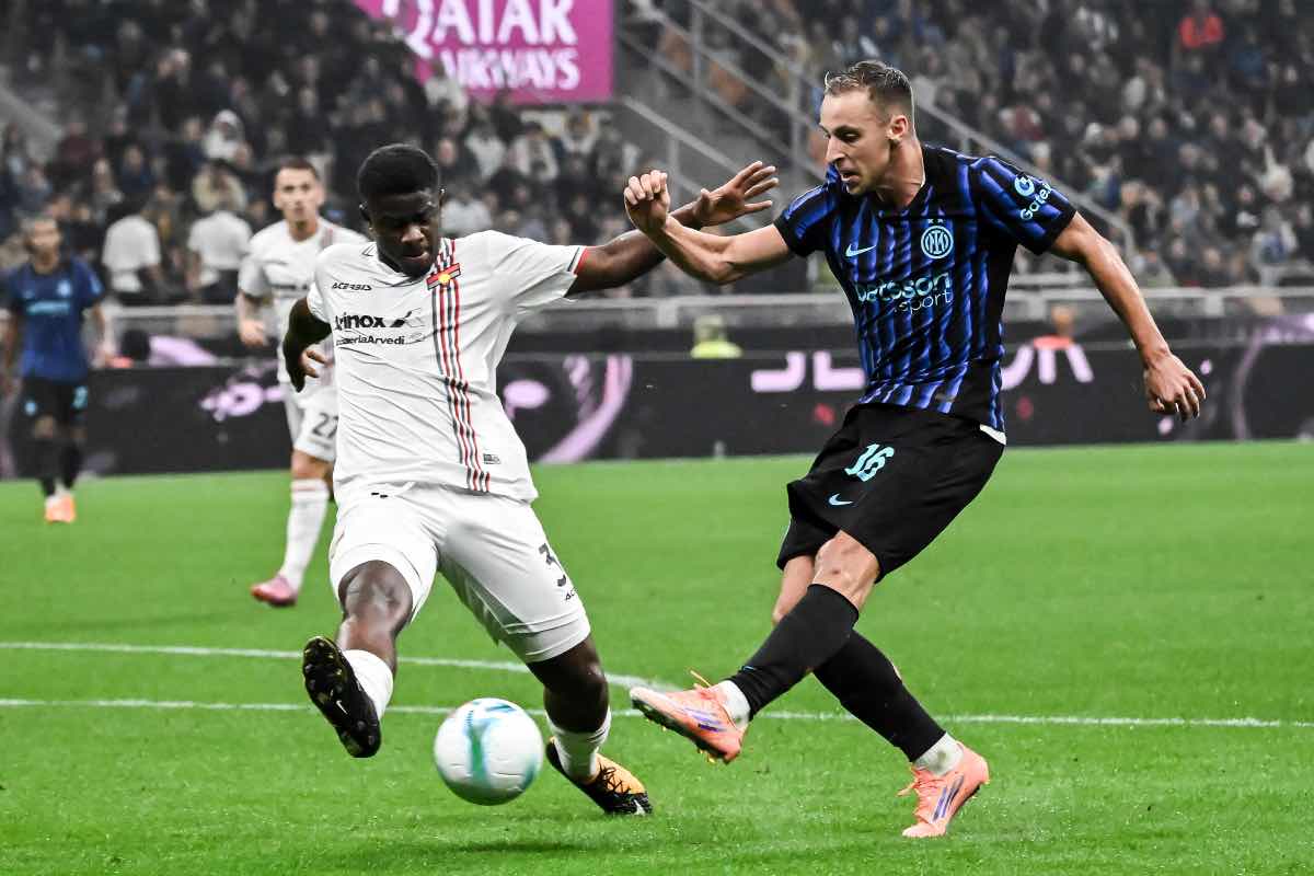 Frattesi in azione con l'Inter