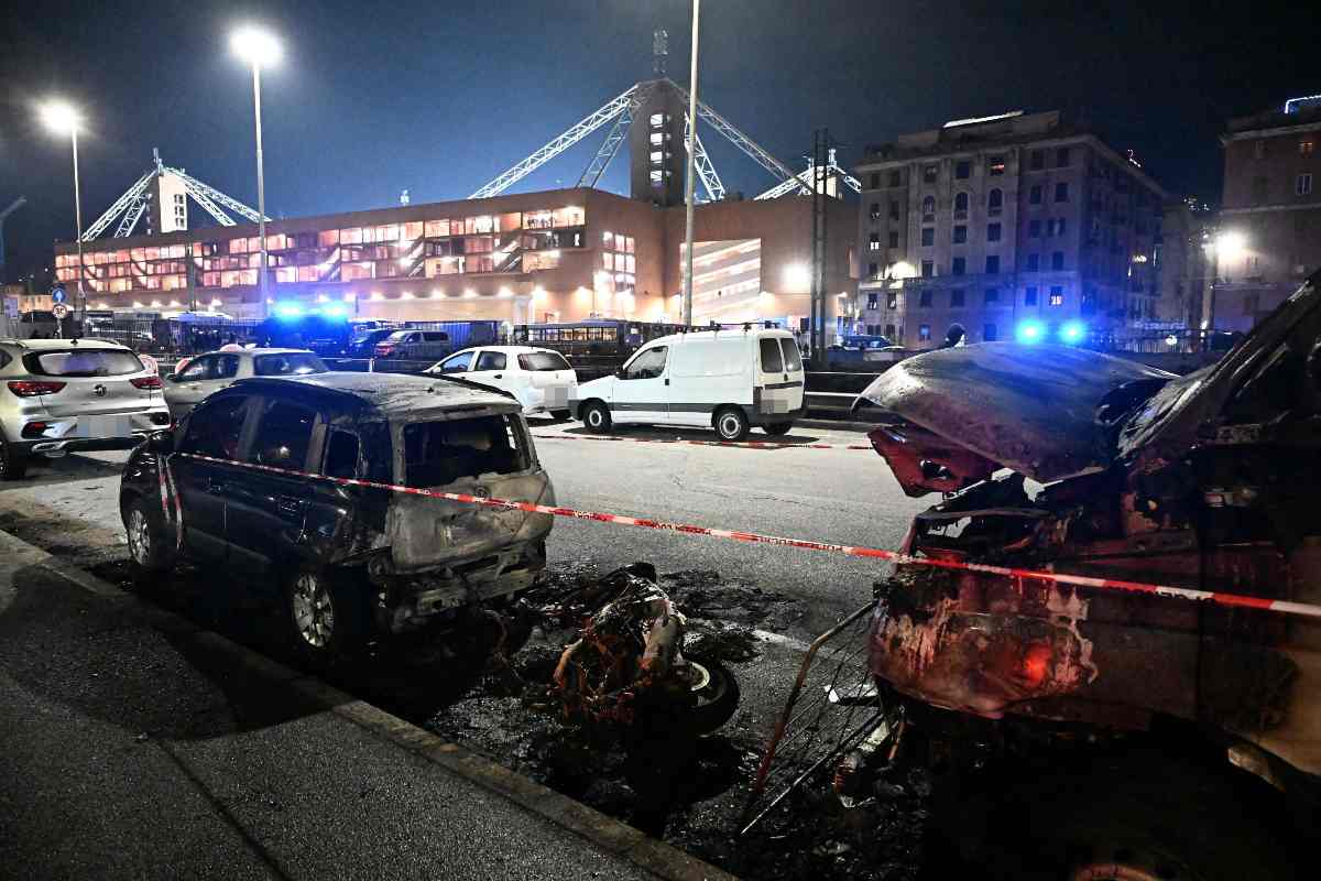 Genoa-Inter, disordini fuori dallo stadio
