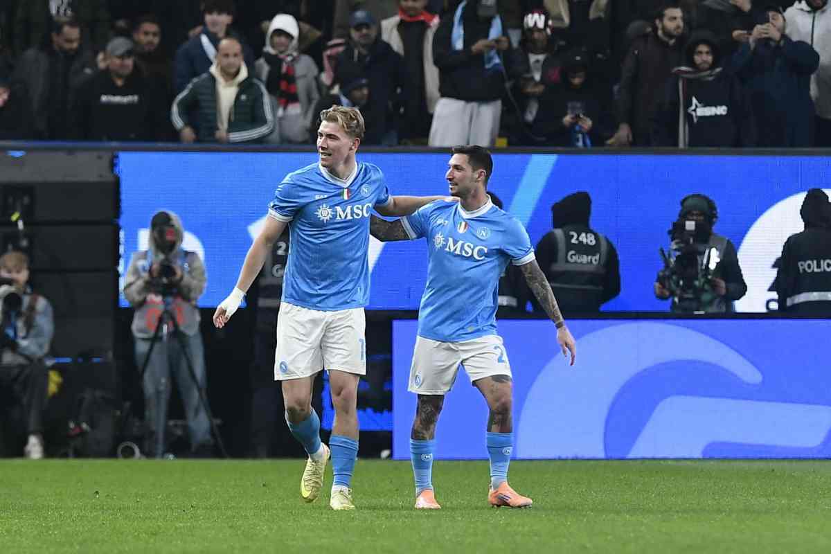 Il Napoli supera il Milan e va in finale di Supercoppa