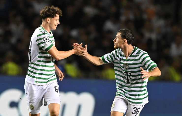 Toth festeggia dopo il gol col Ferencvaros