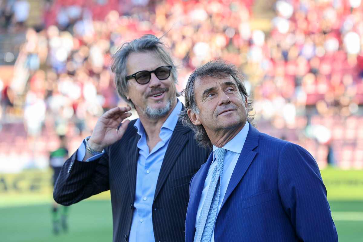 Carnevali prima di una partita del Sassuolo