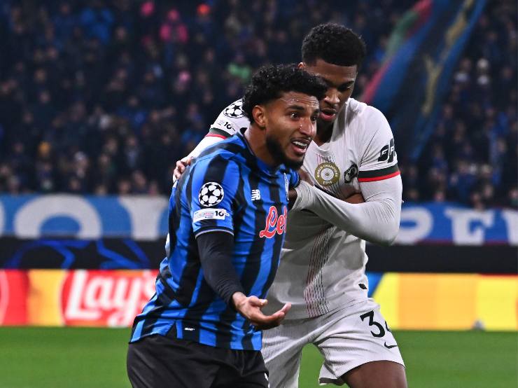 Ederson in azione con l'Atalanta