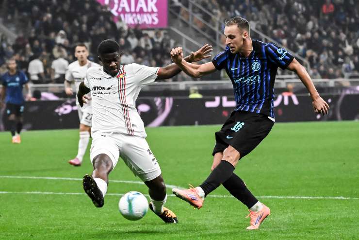 Frattesi in azione con l'Inter