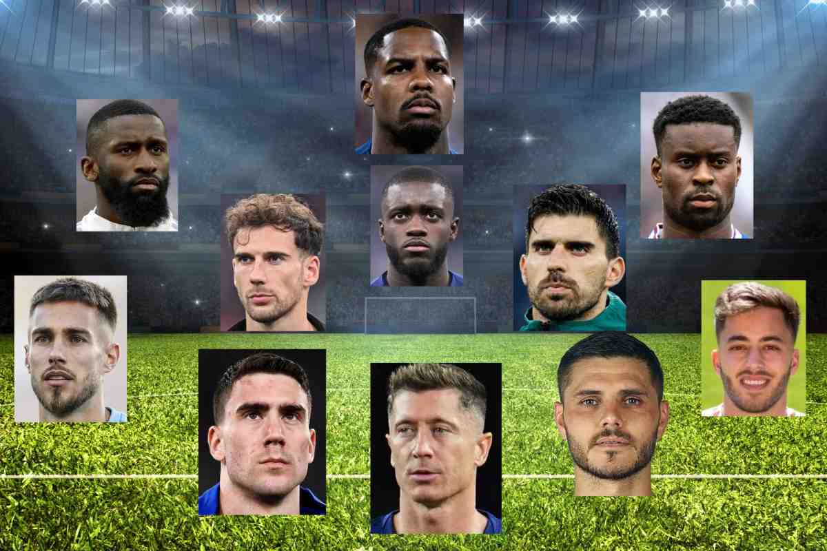 Grafica volti giocatori in scadenza di contratto