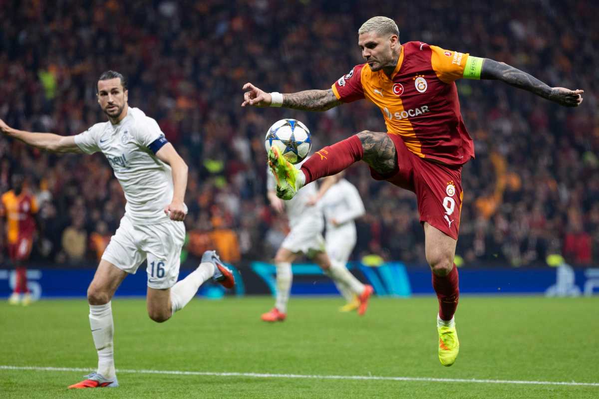 Icardi in azione con la maglia del Galatasaray