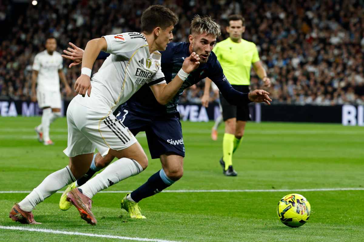 Mingueza in Real Madrid-Celta Vigo