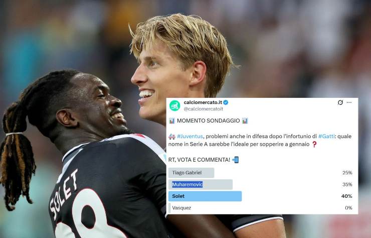 Solet in orbita Juve