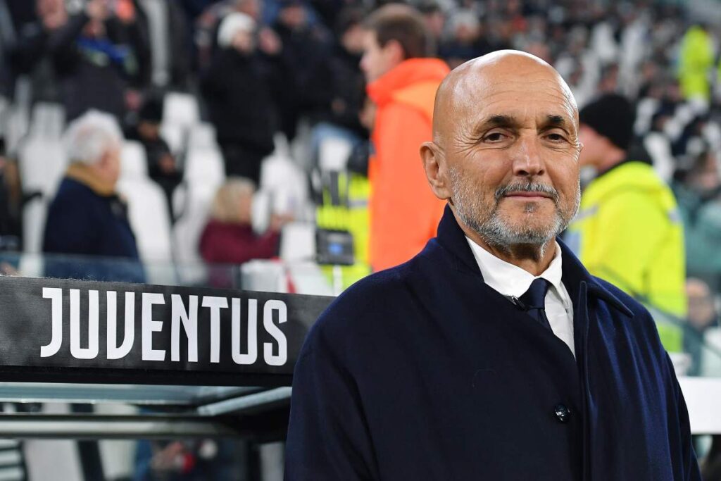 Spalletti prima di una partita della Juve
