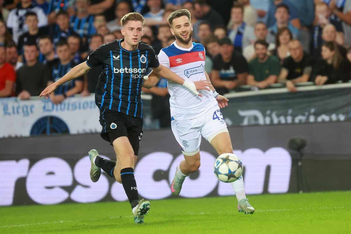 Spileers del Club Bruges in azione durante una sfida