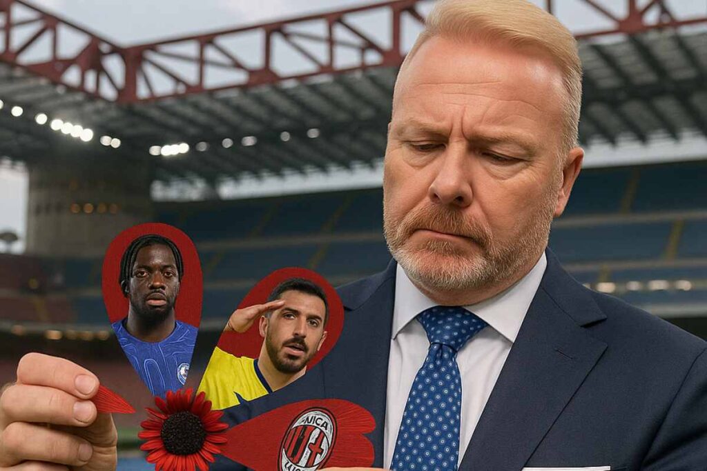 Tare sfoglia la margherita dei difensori per il Milan a gennaio: Disasi e Gila, immagine creata con intelligenza artificiale