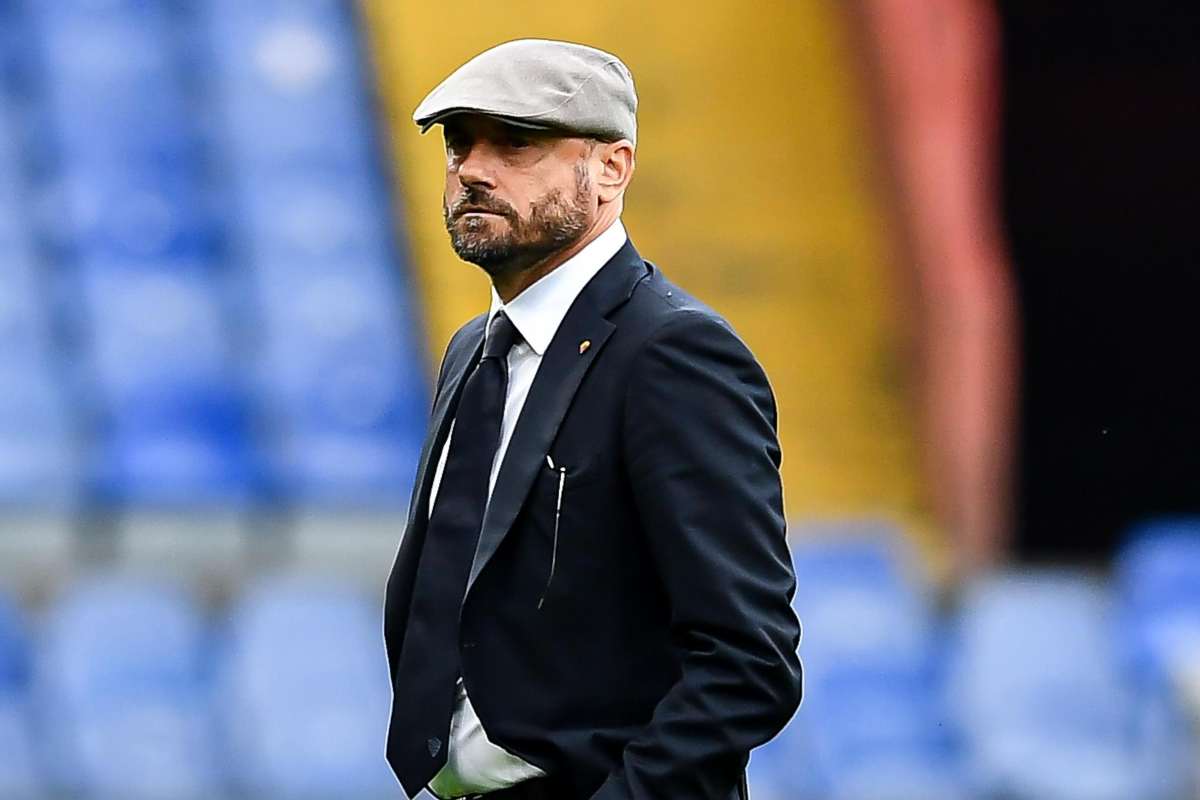 Petrachi prima di una partita