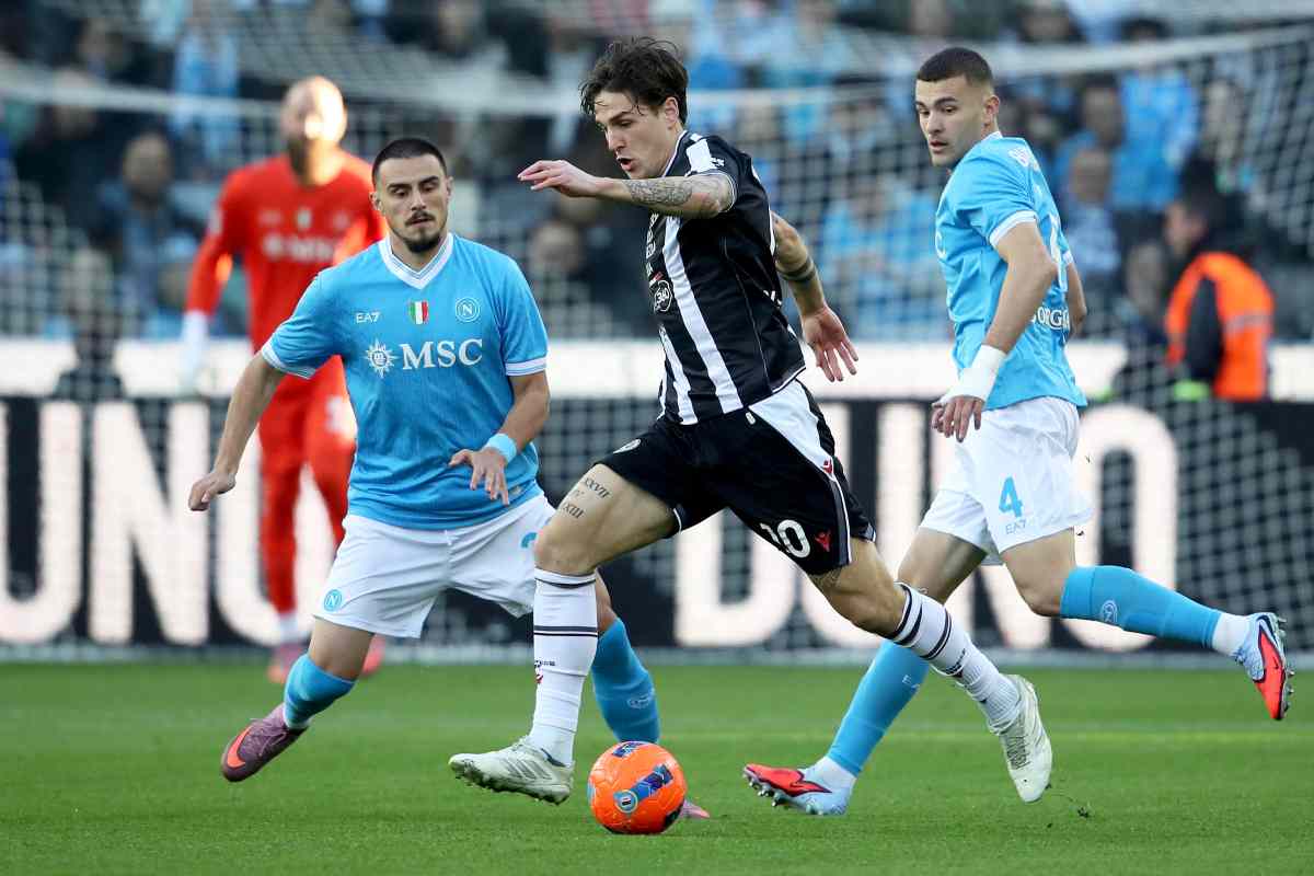 Zaniolo in Udinese-Napoli