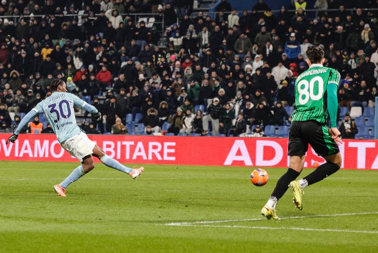 Sassuolo-Juve, la rete del 3-0 di David