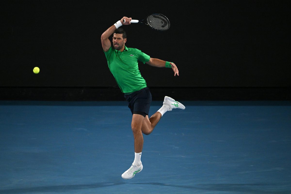 Djokovic in azione 