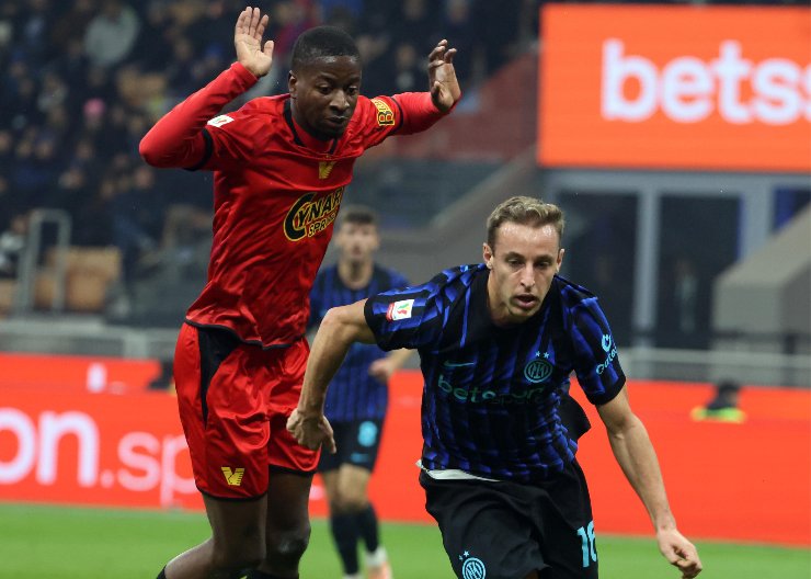 Frattesi in azione con l'Inter