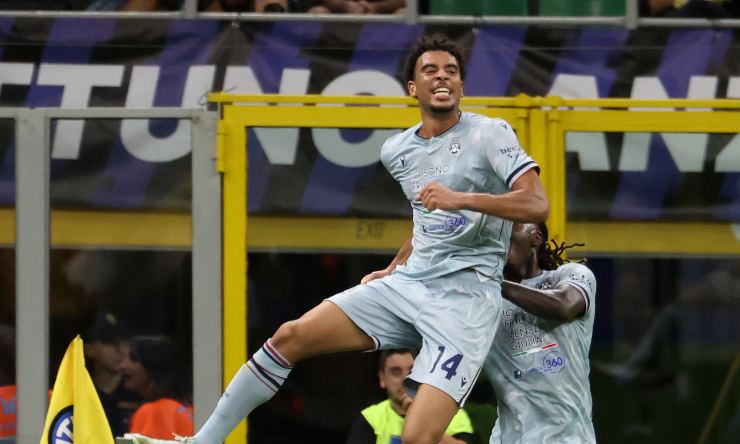 Atta esulta dopo il gol all'Inter