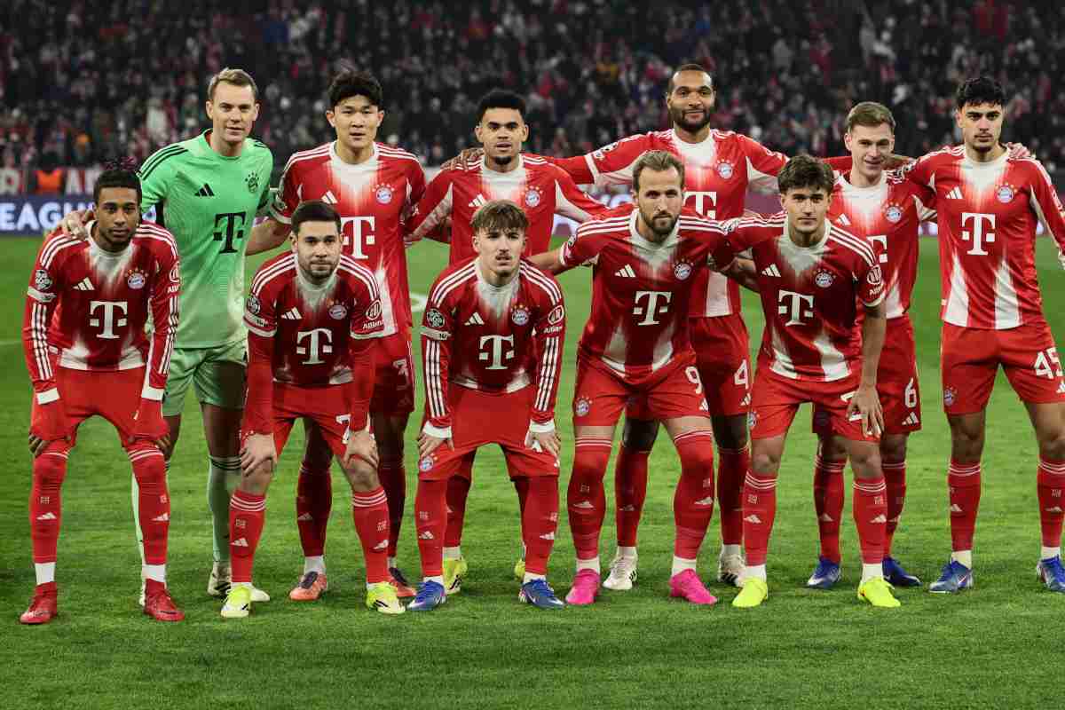 Giocatori Bayern in posa