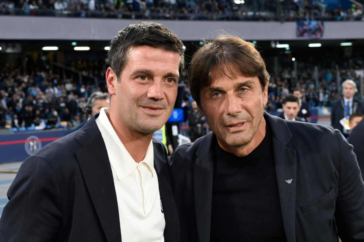 Conte e Chivu prima di Napoli-Inter