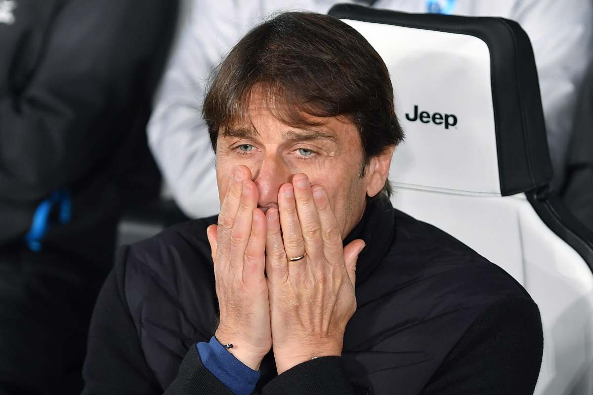 Conte durante Juve-Napoli