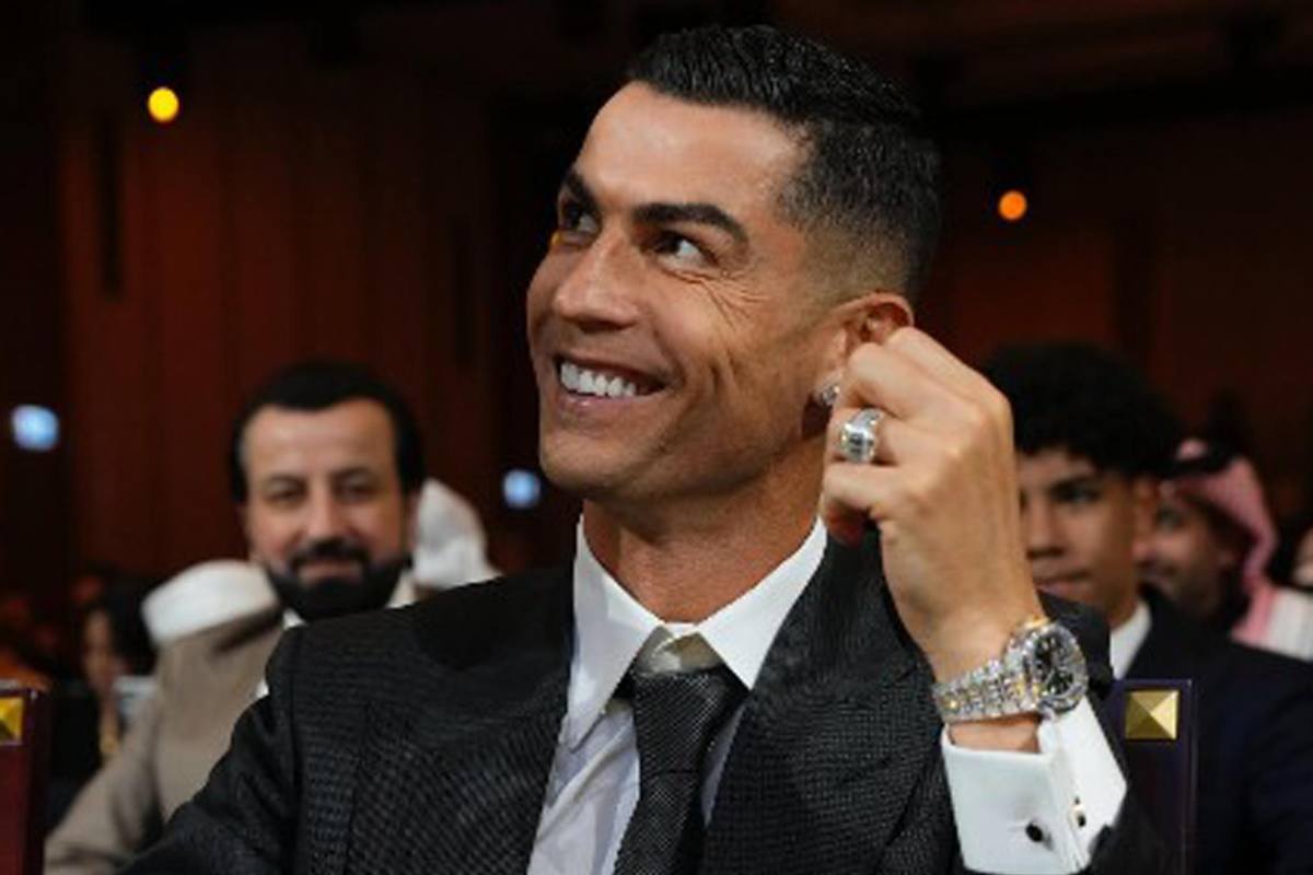 Cristiano Ronaldo a una cerimonia