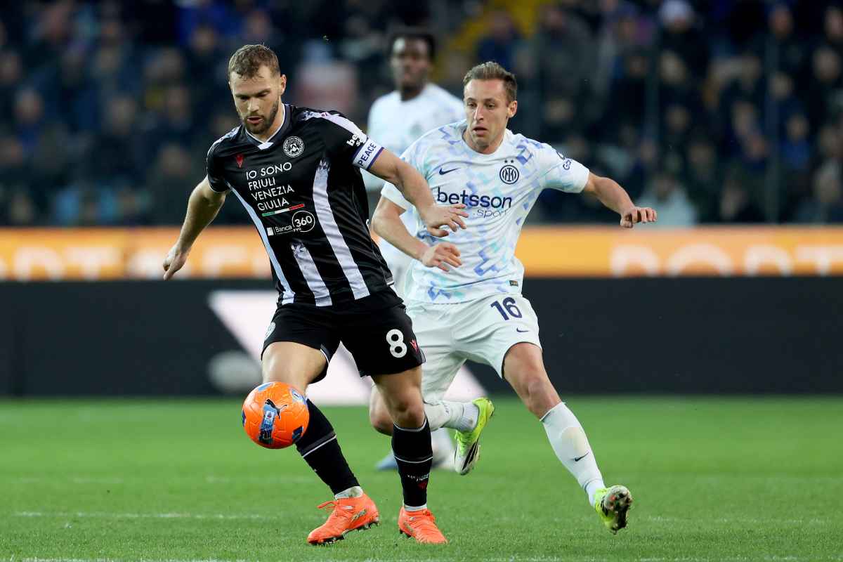 Davide Frattesi in azione