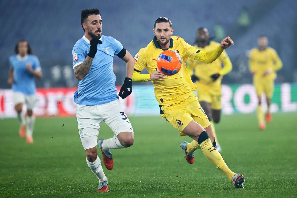 Gila contro Rabiot in Lazio-Milan