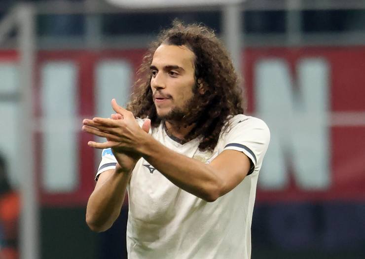 Guendouzi durante una gara della Lazio