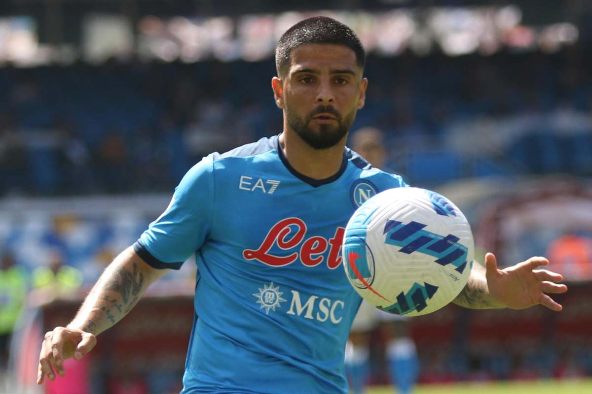 Insigne in azione col Napoli