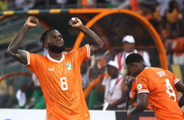 Kessie esulta con la sua Nazionale