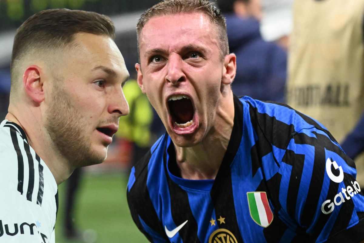 koopmeiners di profilo e frattesi che urla