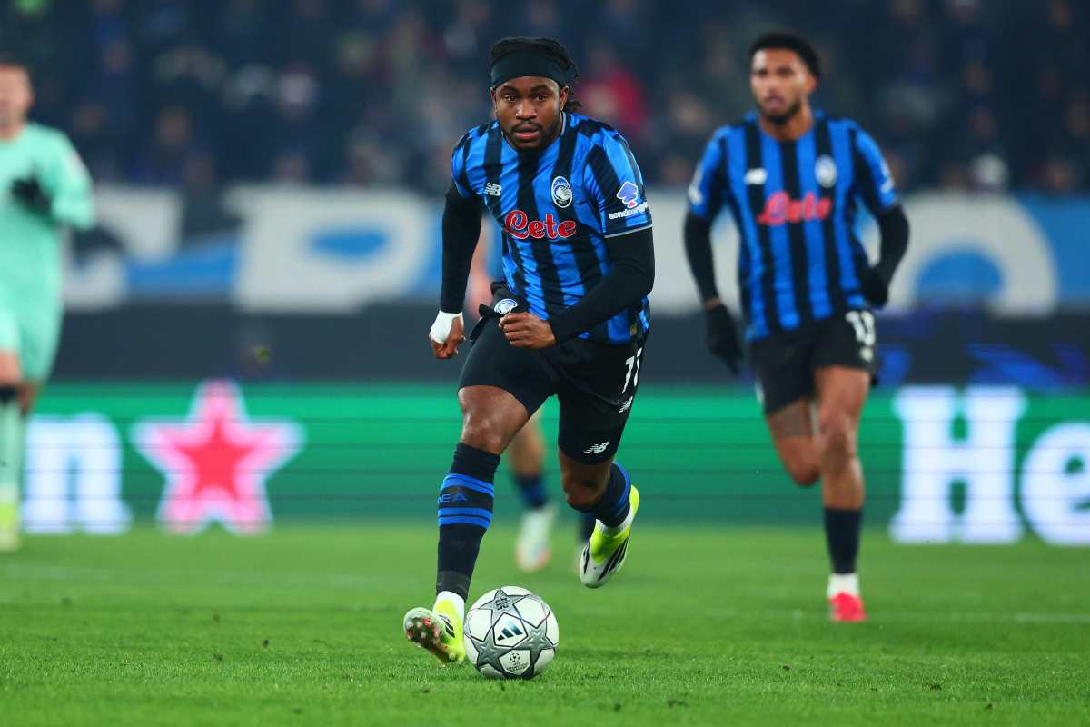 Lookman in azione con l'Atalanta