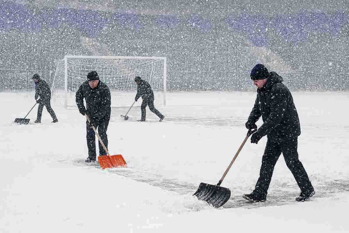 Neve allo stadio