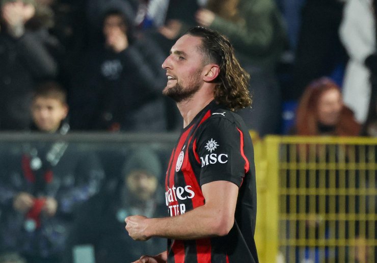 Rabiot dopo la doppietta in Como-Milan