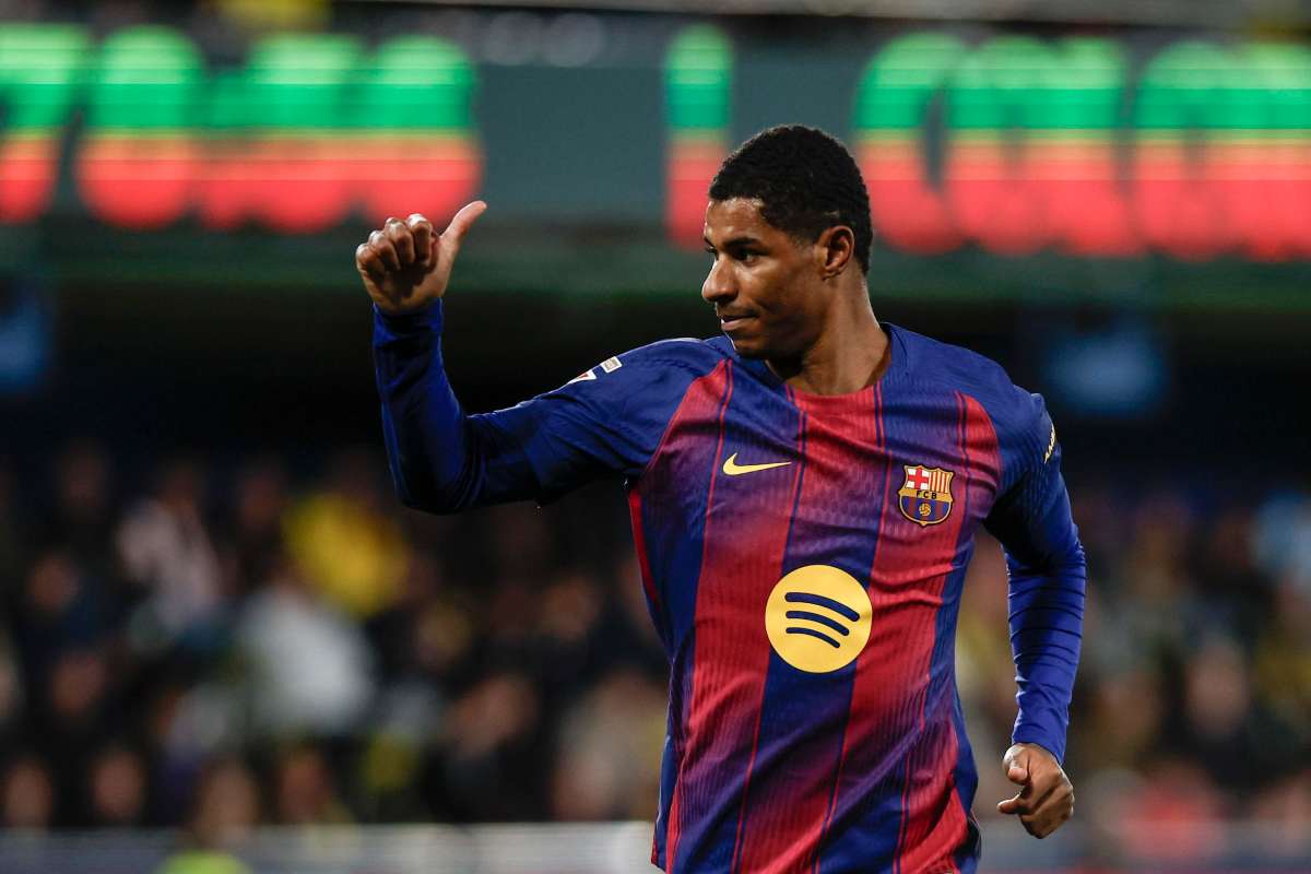 Rashford durante una partita del Barcellona